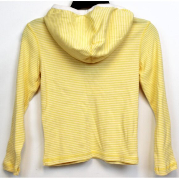 NEW 2006/05 Gymboree Prep Henley 7 Spring Shirt Hoodie Yellow White Stripe Sprin - Picture 5 of 8